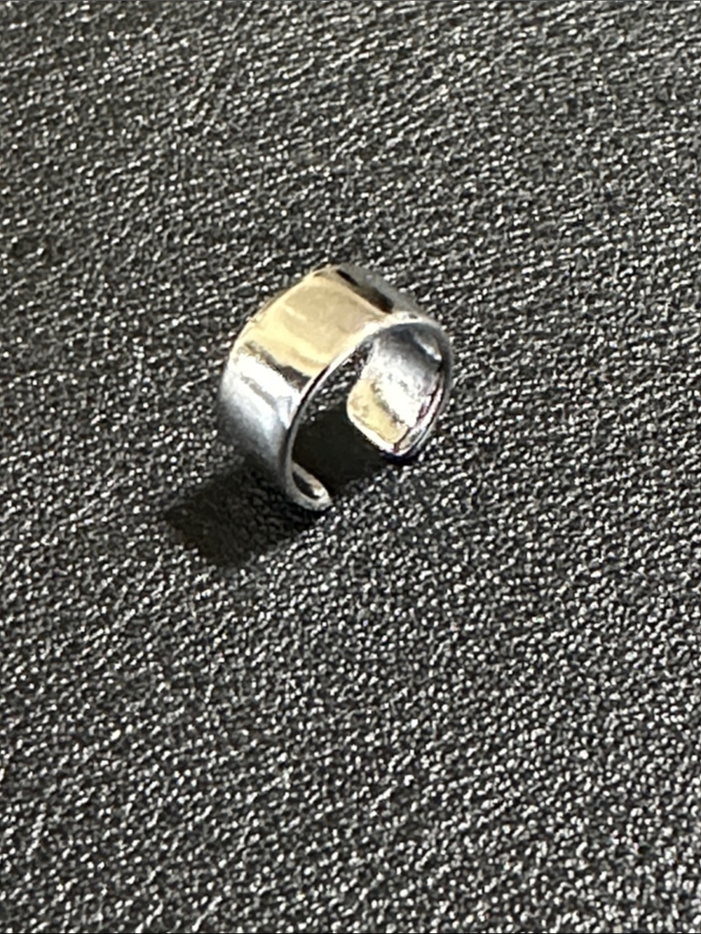 Polished Silver Tone 5mm Ear Cuff Cartilage Wrap Earring